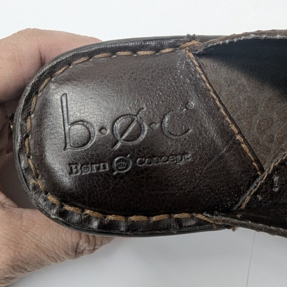 BOC Born size 9 brown leather clogs in excellent condition - Picture 14 of 16